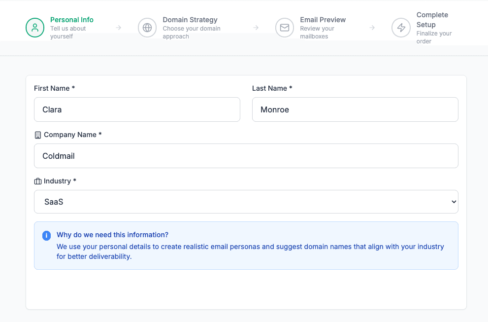 Personal Info